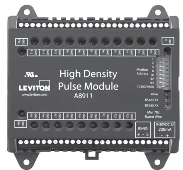 LEVITON A8911 High Density Pulse Input Module PRO