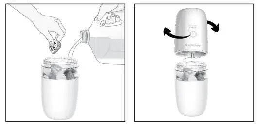 PROZIS iZi Portable Mini Blender - Using the appliance