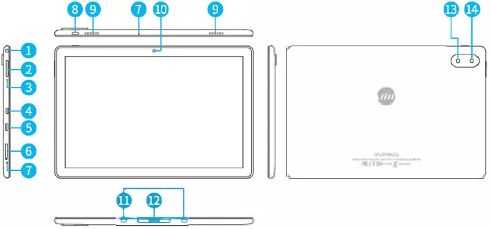 ViviMAGE E10 10.1 Inches Tablet Fig1
