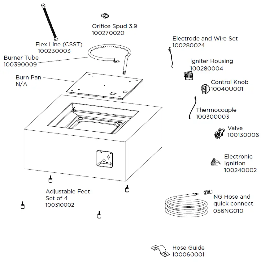 realflame 9720NG Fire Table 16