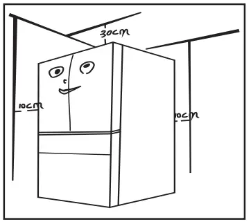 COSMO COS FDR225GHSS Refrigerator Efficient Fridge with 2 Drawer Bottom - heat