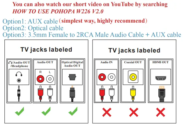 Pohopa-W226-Wireless-TV-Speaker-4