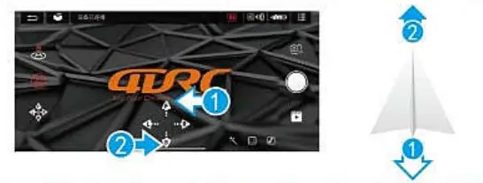 DRONEEYE 4D V4 Quadcopter Drone with 1080P Camera - function 1