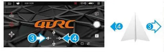 DRONEEYE 4D V4 Quadcopter Drone with 1080P Camera - function 2