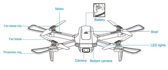 DRONEEYE 4D V4 Quadcopter Drone with 1080P Camera - name