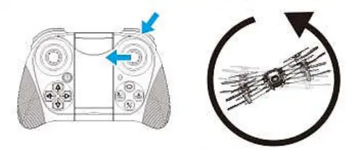 DRONEEYE 4D V4 Quadcopter Drone with 1080P Camera - remote control method 5