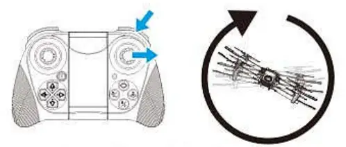 DRONEEYE 4D V4 Quadcopter Drone with 1080P Camera - remote control method 6