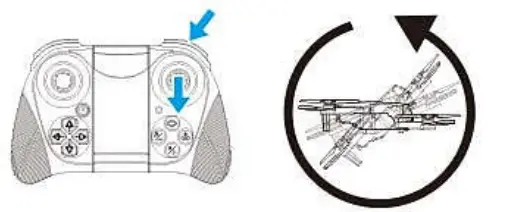 DRONEEYE 4D V4 Quadcopter Drone with 1080P Camera - remote control method 8