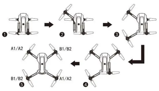 DRONEEYE 4D V4 Quadcopter Drone with 1080P Camera - steps