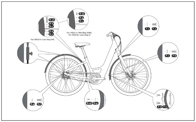 momentum Vida E E Bike Fender Set - Installation