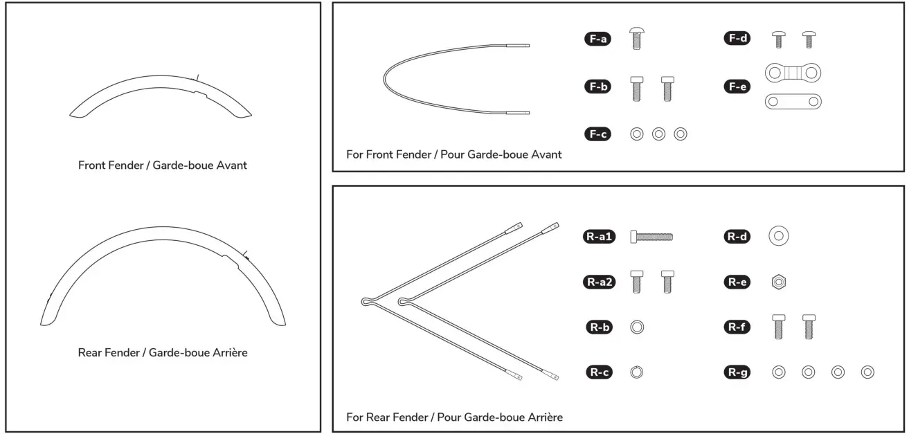 momentum Vida E E Bike Fender Set - Specifications
