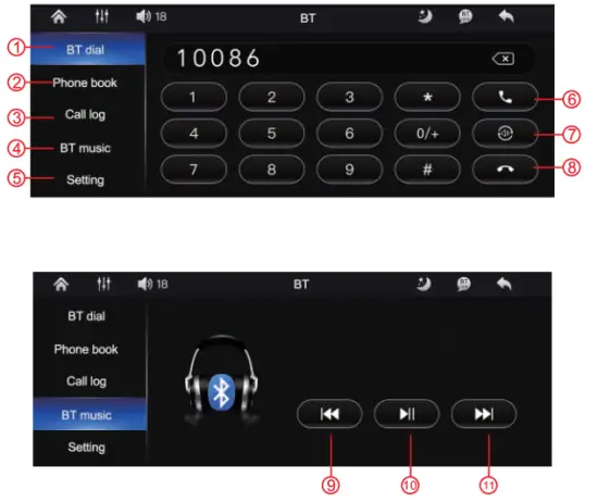 Hyojum C800 Car Bluetooth Radio Receiver - BT mode