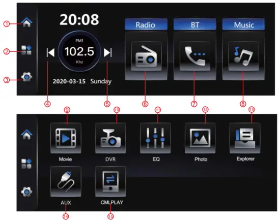 Hyojum C800 Car Bluetooth Radio Receiver - music