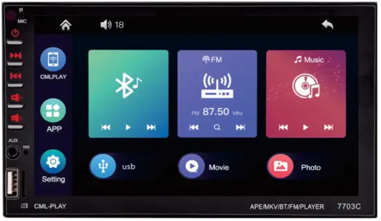 Hyojum C800 Car Bluetooth Radio Receiver - musice