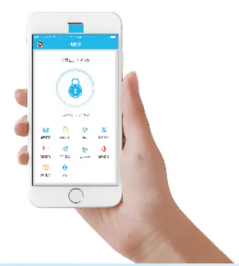 Smart Locks F20 Automatic Deadbolt Door Lock With Fingerprint - Device