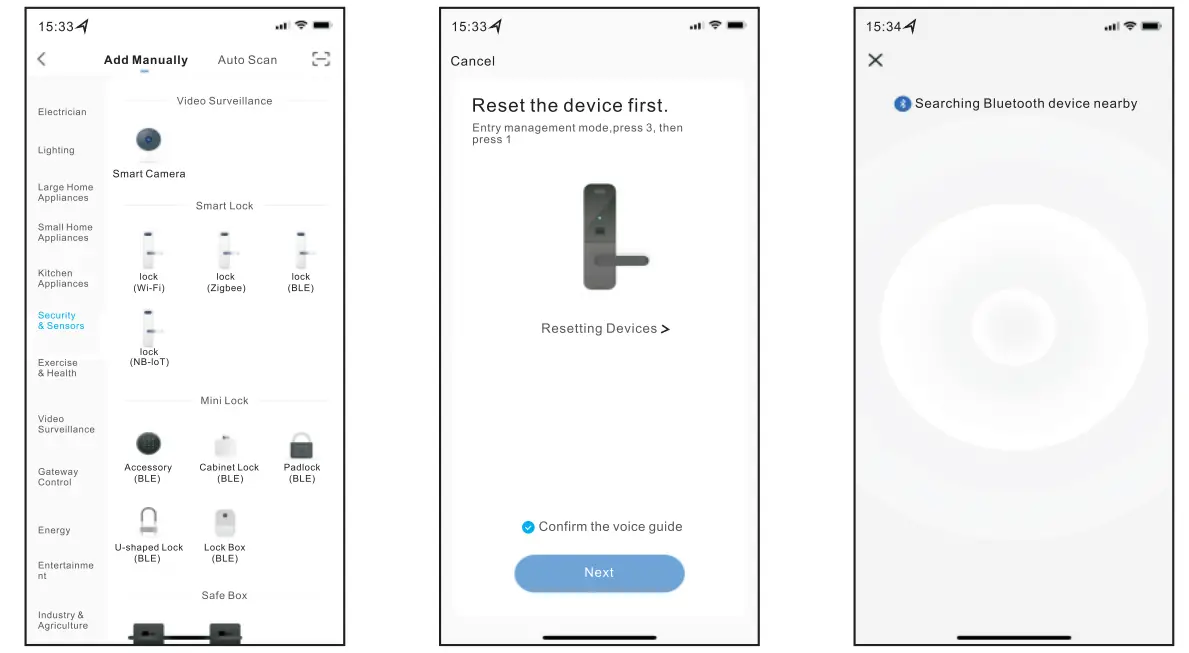 Smart Locks F20 Automatic Deadbolt Door Lock With Fingerprint - app 1
