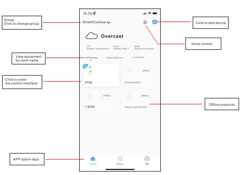 Smart Locks F20 Automatic Deadbolt Door Lock With Fingerprint - app 2