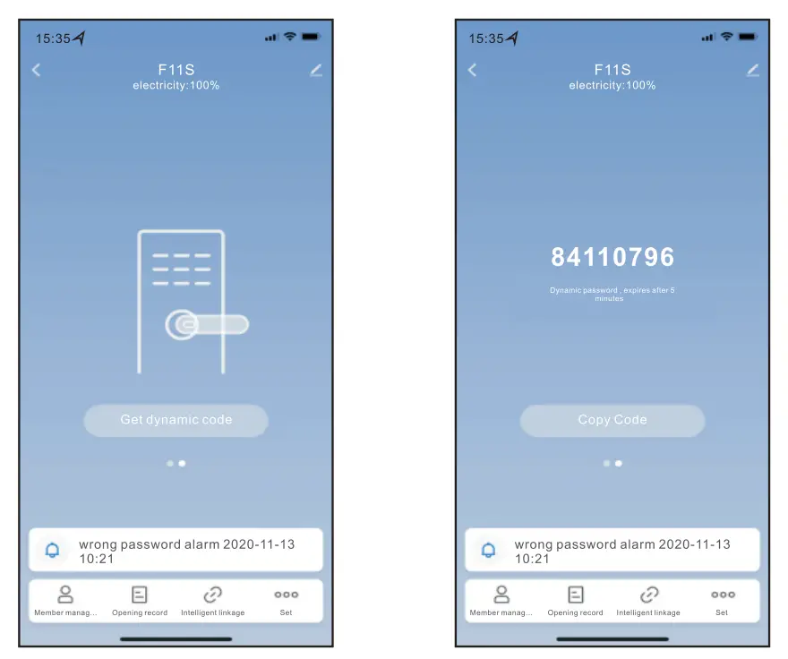 Smart Locks F20 Automatic Deadbolt Door Lock With Fingerprint - app 5