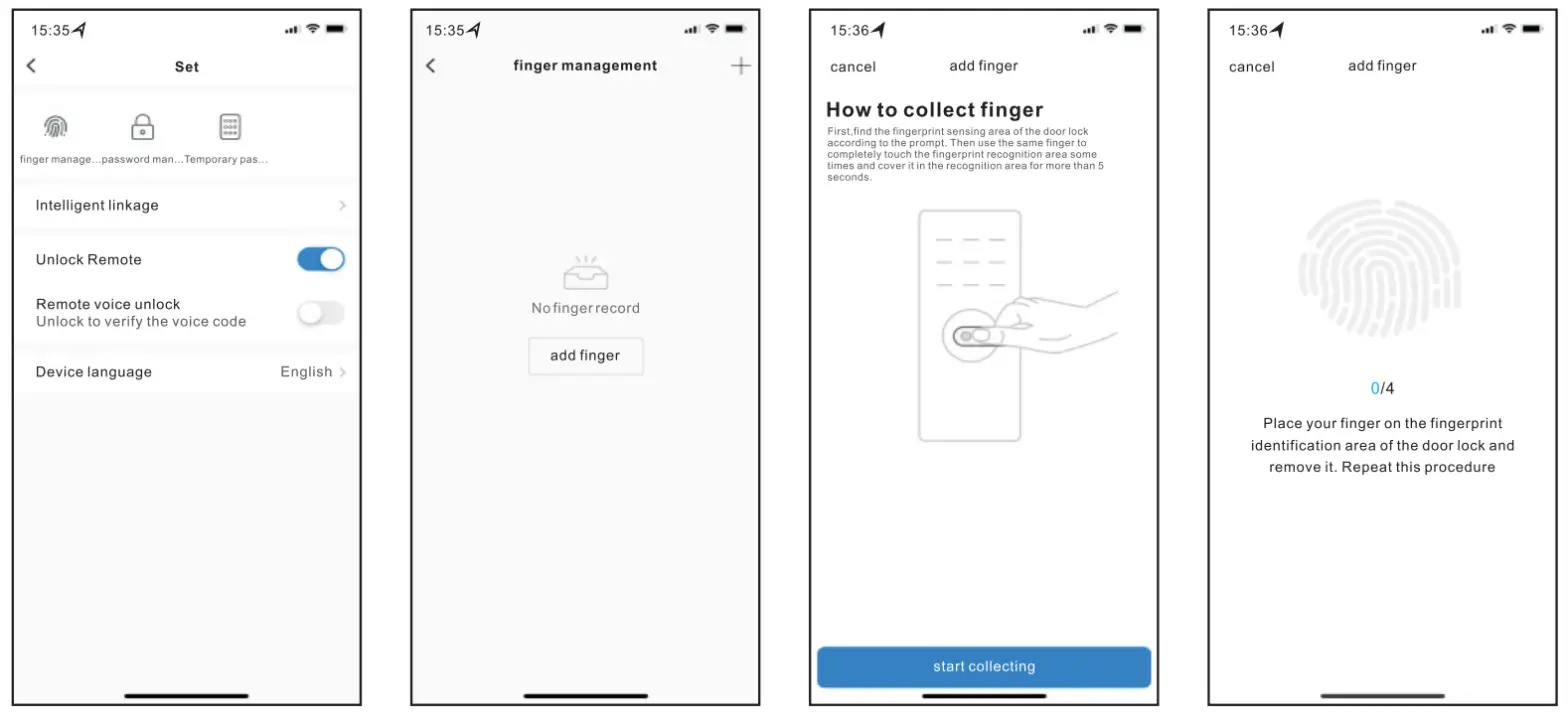 Smart Locks F20 Automatic Deadbolt Door Lock With Fingerprint - app 6