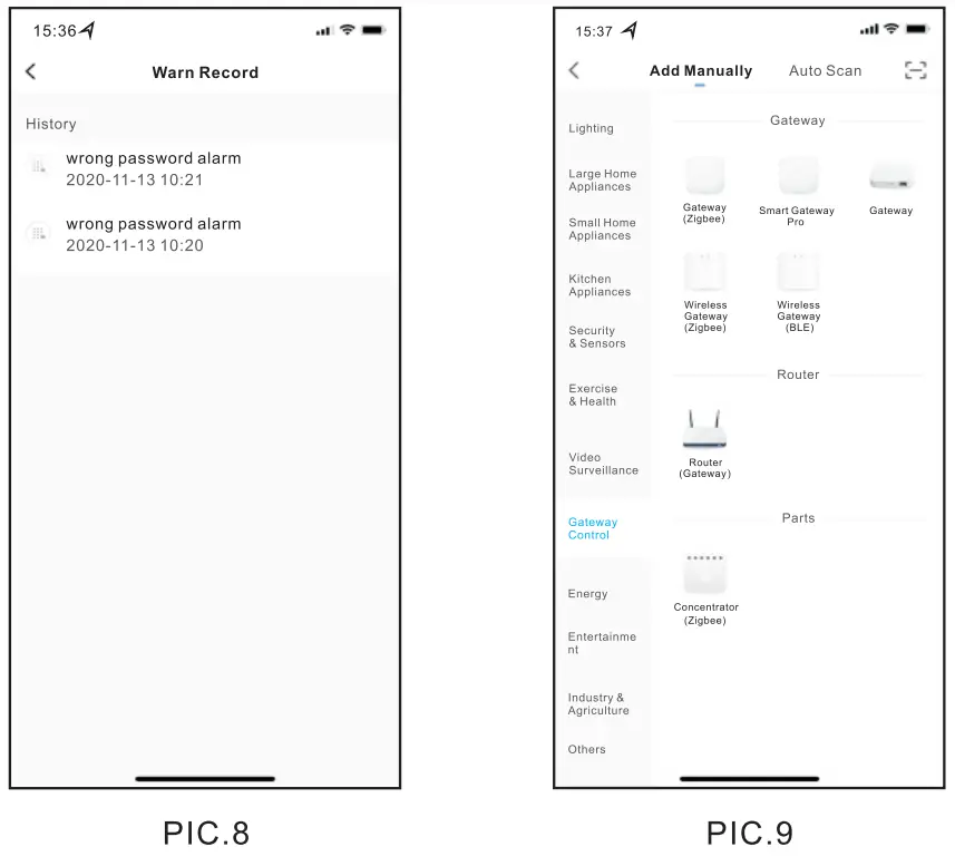 Smart Locks F20 Automatic Deadbolt Door Lock With Fingerprint - app 7