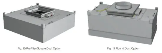 AAF AstroFan EC FFU Self Contained Ceiling Filter Fan Unit - Fig 9