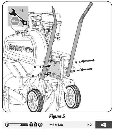 YARDMAX YT5565 Front Tine Tiller - fig 12
