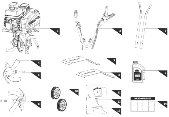 YARDMAX YT5565 Front Tine Tiller - fig 2