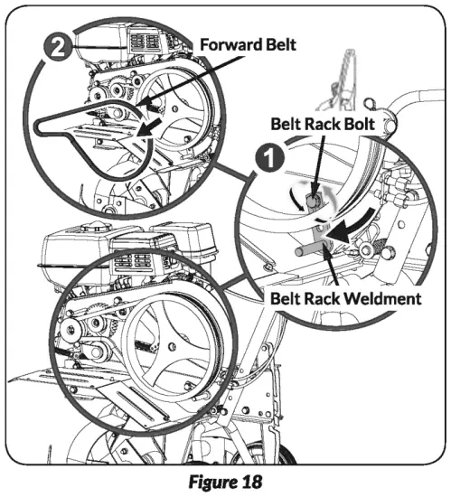 YARDMAX YT5565 Front Tine Tiller - fig 20