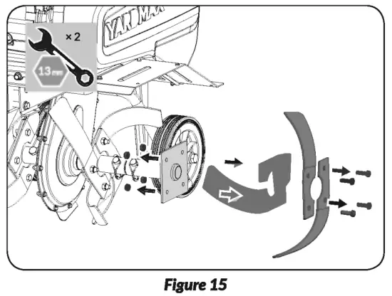 YARDMAX YT5565 Front Tine Tiller - fig 20