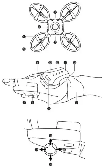 PROZIS HELIX Foldable Drone with Gesture Control - overview