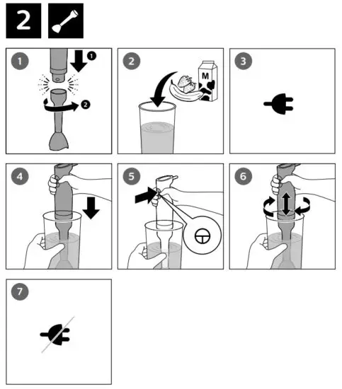 PHILIPS HR2520 3000 Series ProMix Hand Blender - overview 2