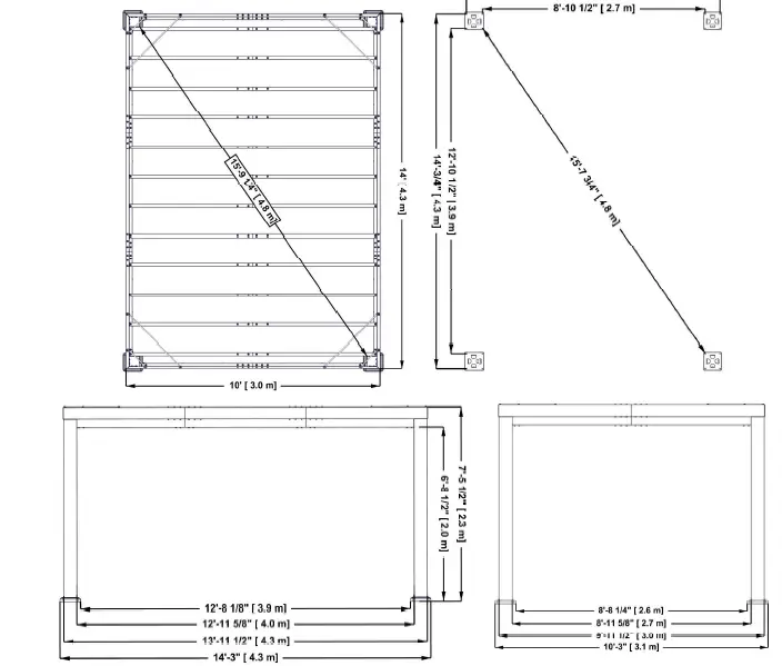 BacKYard-DISCOVE- Black-Steel-Modern-Pergola-with-Sail-Shade-Soft-Canopy-11