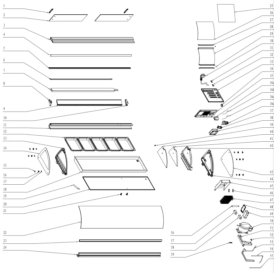 OMCAN 43116 Refrigerated Sushi Showcases - fig5