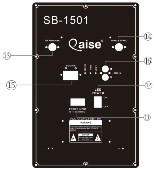 Qaise SB 1501 Speaker with BT - Fig 2