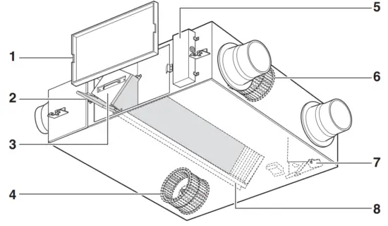 LG LZ H100GXH4 Air Conditioning Heat Recovery Ventilator With Humidifier - fig1