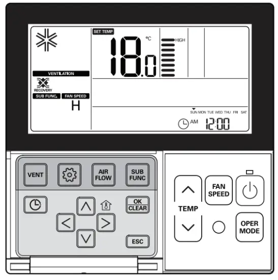LG LZ H100GXH4 Air Conditioning Heat Recovery Ventilator With Humidifier - fig18