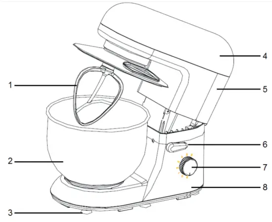 KLARSTEIN 10008232 Bella Food Processor 2000 W - PRODUCT DESCRIPTION