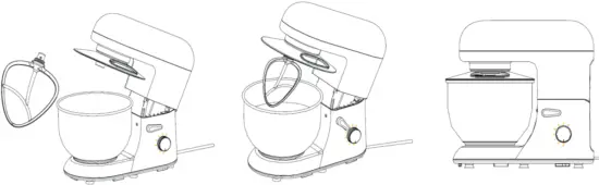 KLARSTEIN 10008232 Bella Food Processor 2000 W - mixer blade