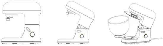 KLARSTEIN 10008232 Bella Food Processor 2000 W - plate