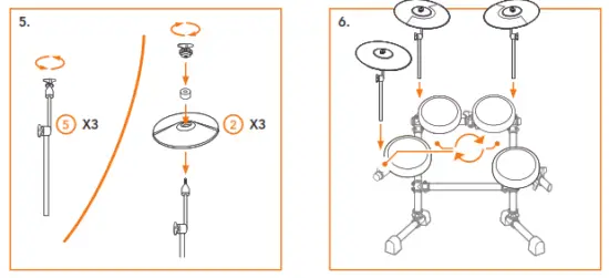 Gear4music DD200X Electronic Drum Kit - CONTENTS 1