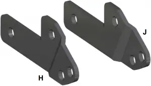 Rear Shock Mount (A) & (B) - Driver Side