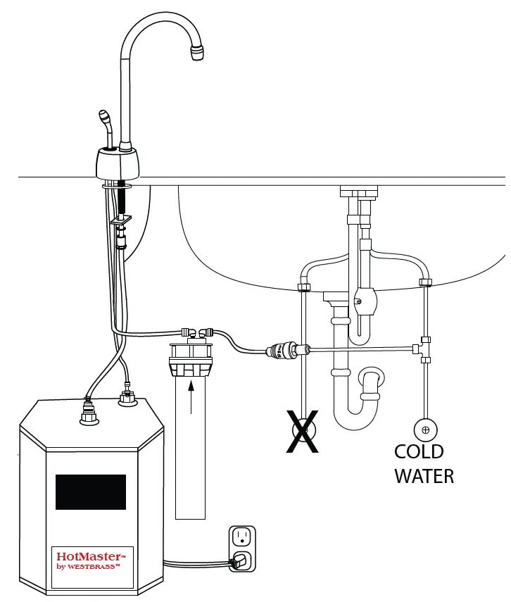 WESTBRASS DT1F271 Instant Hot Water Dispenser FIG 2