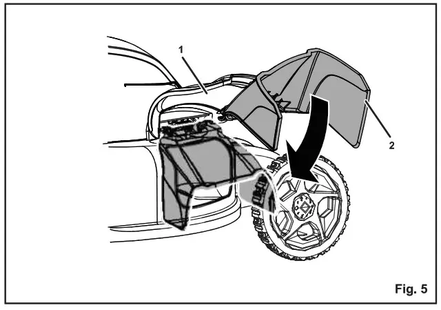 greenworks 25112 21 inches Electric lawn mover - assembly instructions 4
