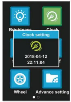 AOSTIRMOTOR S18 1500W Bike - clock