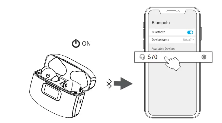 Wireless-Earbud,-Bluetooth-=5-2-Headphones-HiFi-Sterero-40H-Playtime-LED-Display-IP7-Waterproof-Earbud-in-Ear-fig-3