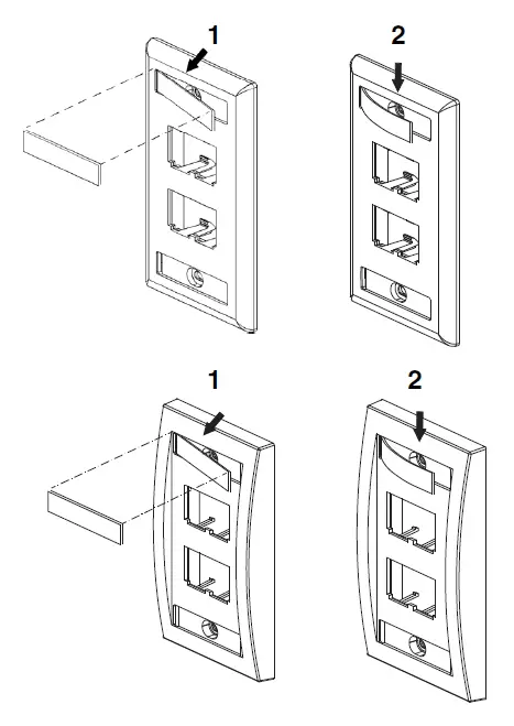PANDUIT CFPH Mini-Com Faceplates 4