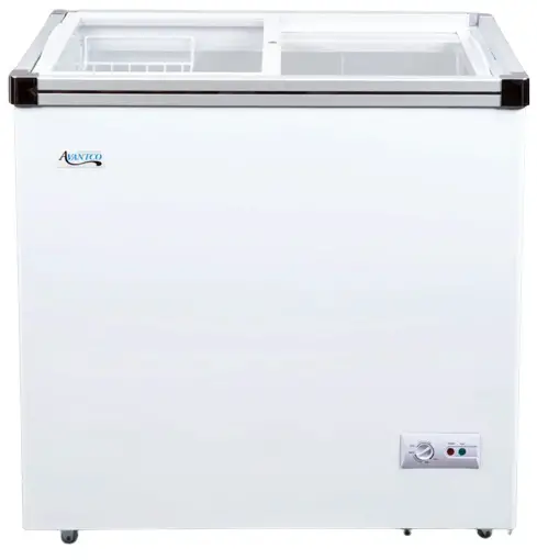 AVANTCO 360ICFF7HC Flat Top Commercial Display Freezer