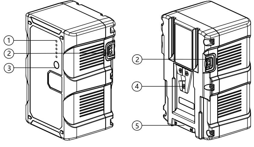 SWIT PB-C420S Li-ion V-Mount Battery fig 1