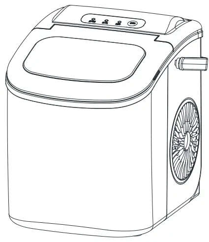 Smad HZB-12 Portable Automatic Ice Maker-fig1