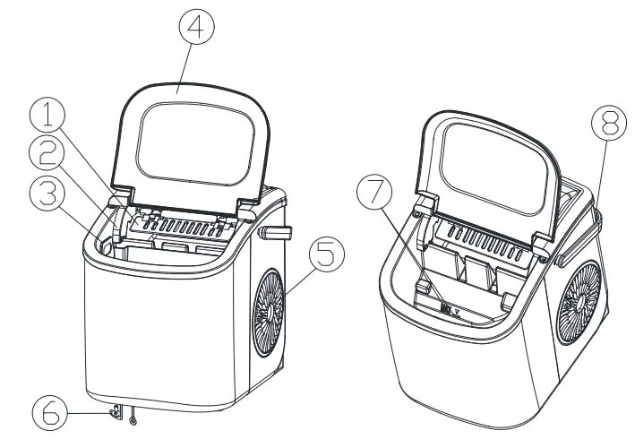 Smad HZB-12 Portable Automatic Ice Maker-fig2